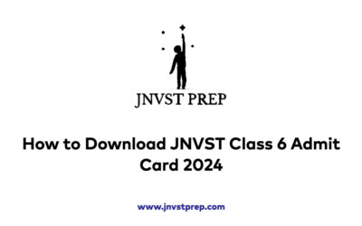 How to Download JNVST Class 6 Admit Card 2024